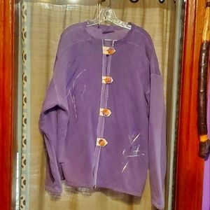 Vintage Purple Abstract Top Size XXL
